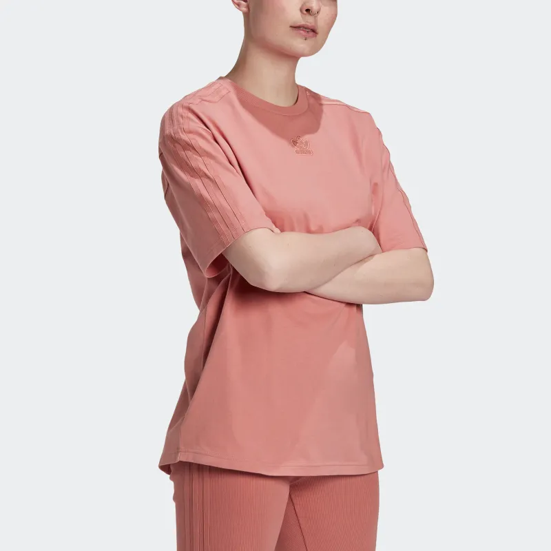 Adidas Originals T Shirt Women's Smoke Gray Pink-4