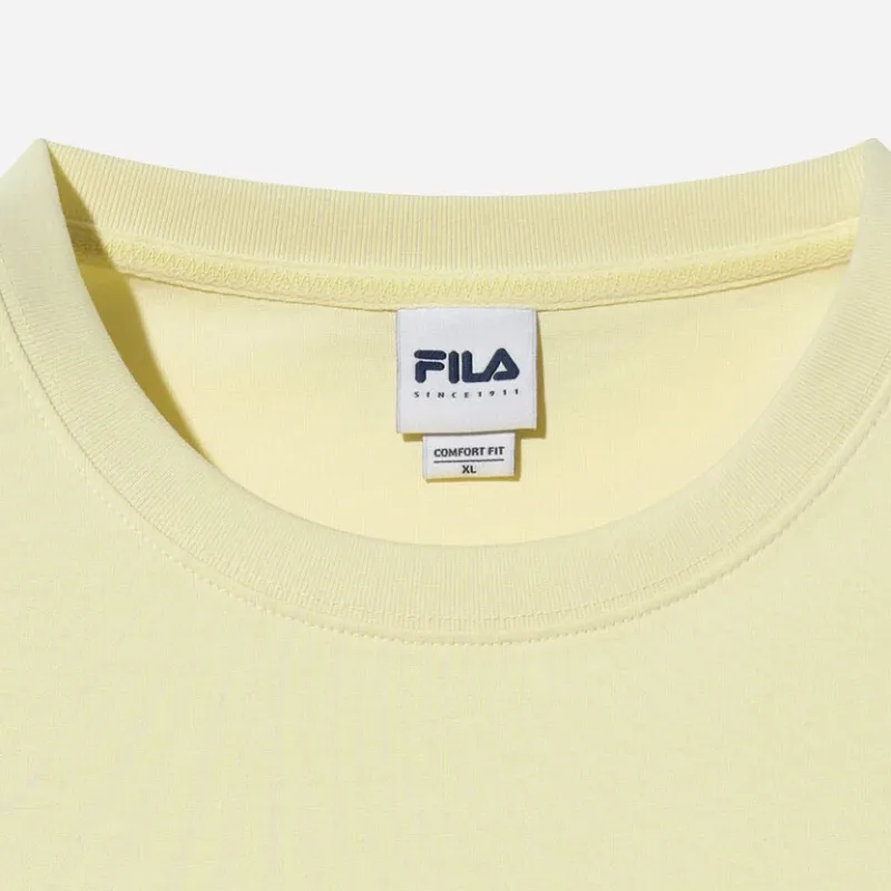 FILA T Shirts Unisex Yellow-4