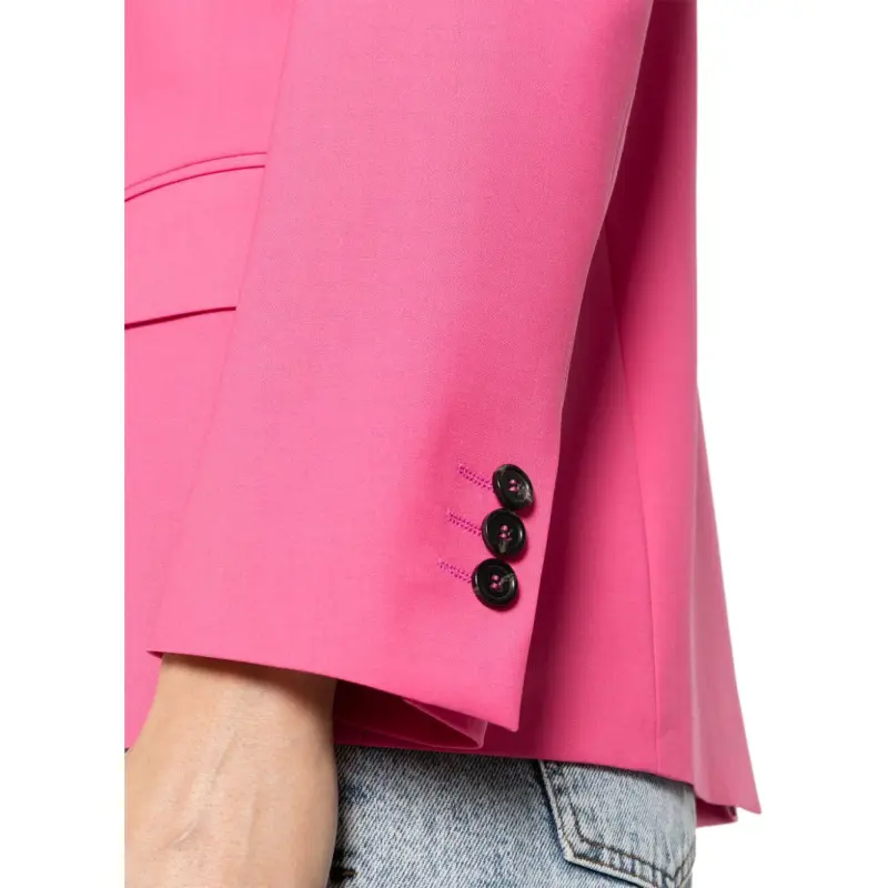 MSGM Single breasted Peak lapels Blazer-4