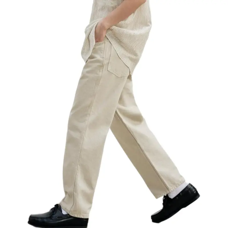 ZARA Jeans Men Beige-4