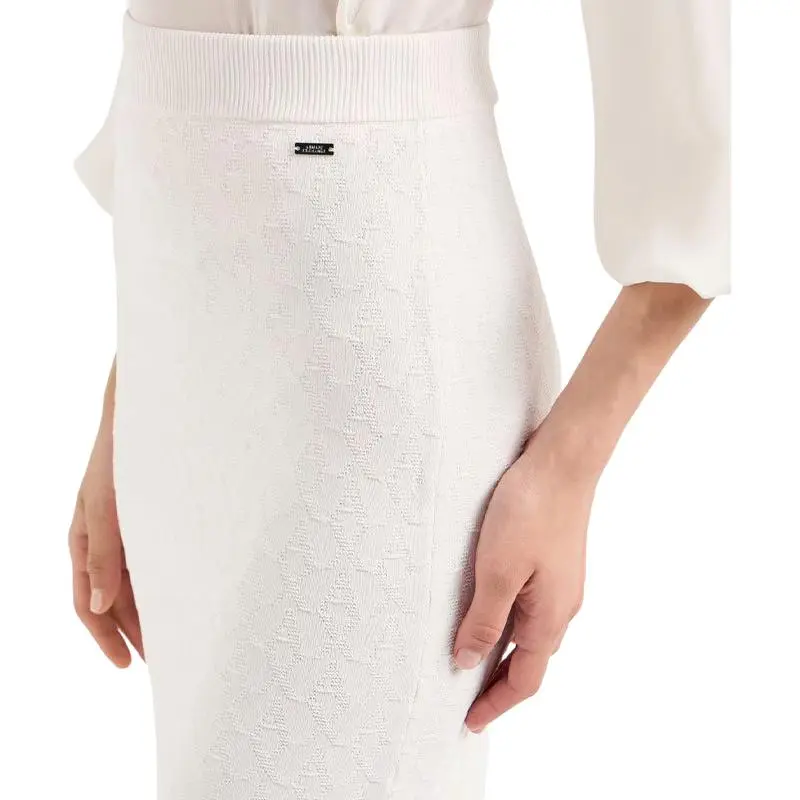 ARMANI EXCHANGEAE Casual Long Skirt Women's White-4