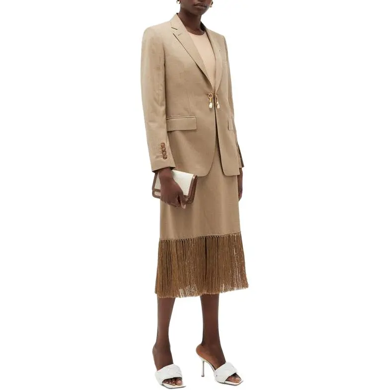Burberry FW22 Business Suits Coats Women's Brown-3