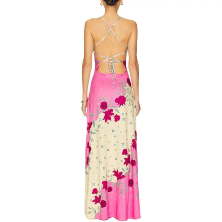 AGUA BY AGUA BENDITA Slip Dress Women's Multicolor-1