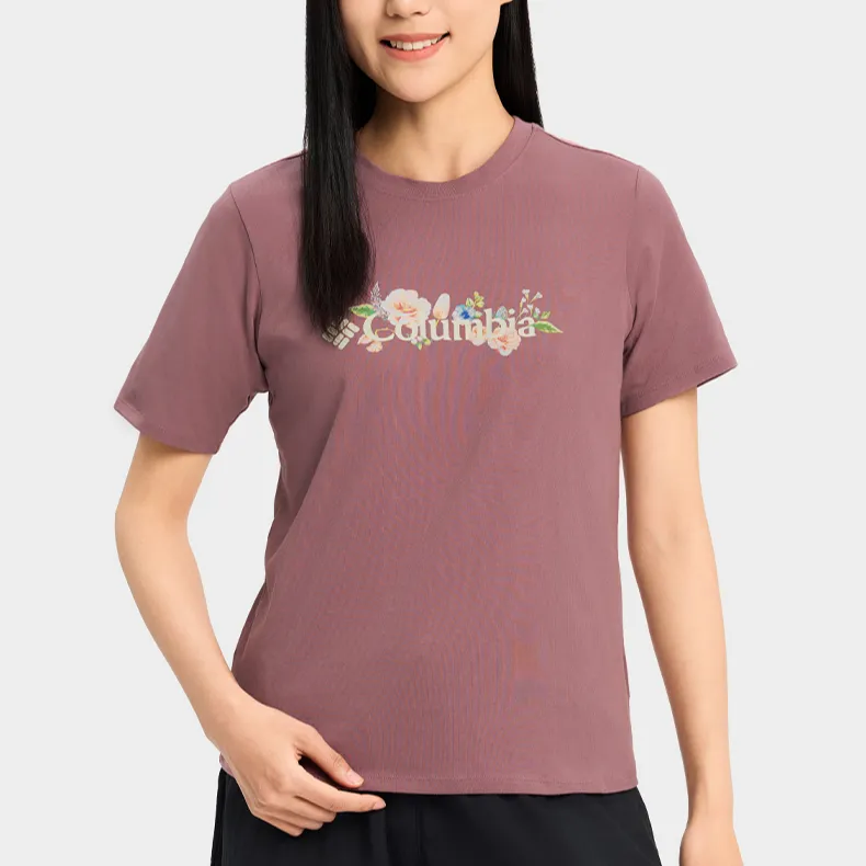 Columbia T Shirts Women's Rose-2