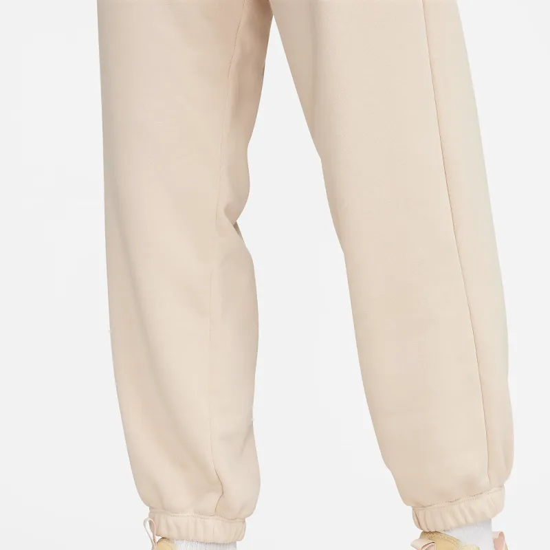 Nike Sportswear Club Fleece Knitted Sports Pants Women's Ivory White-3
