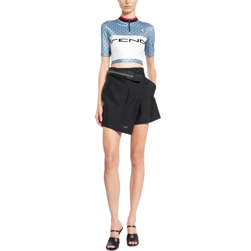FENDI SS24 Crop Tops Women's Light Blue-2