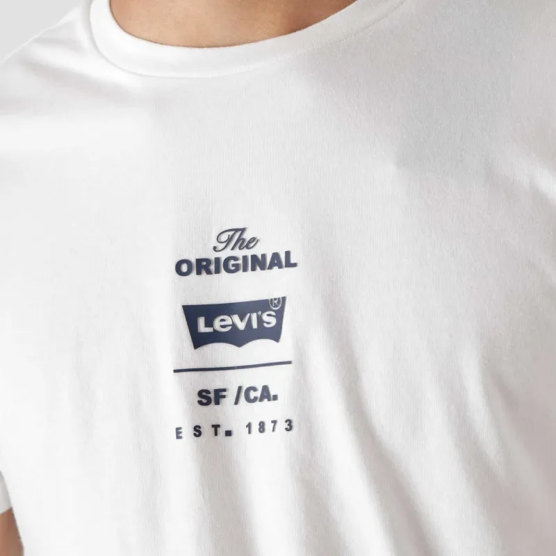 Levis T Shirts Men White-2