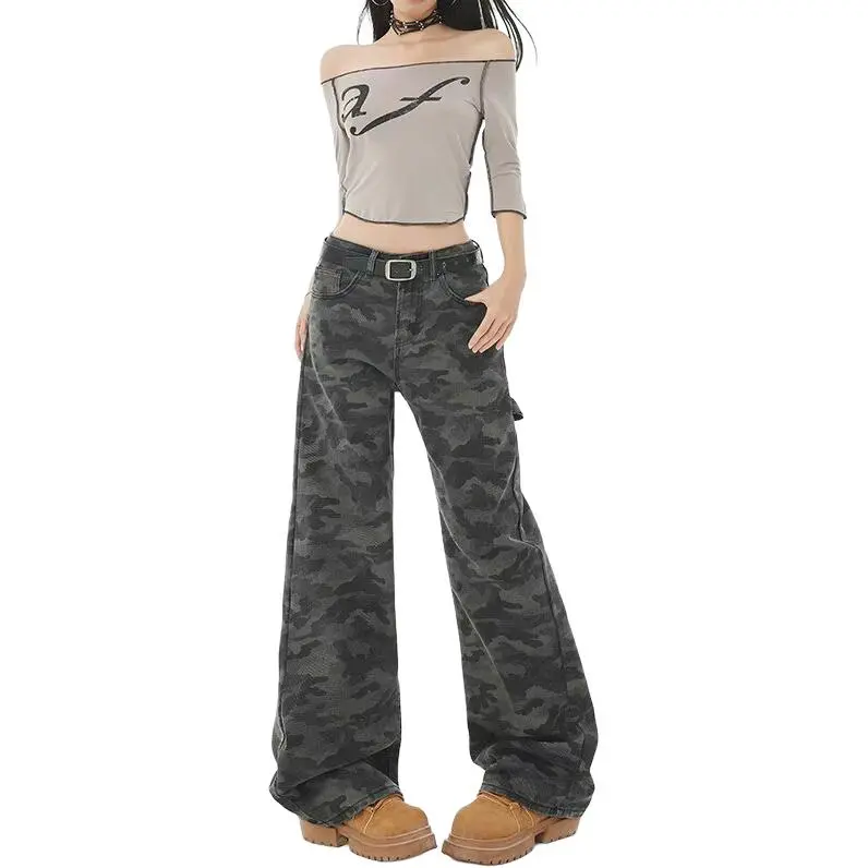 Concubine Zhu Jeans Women's Camouflage-5