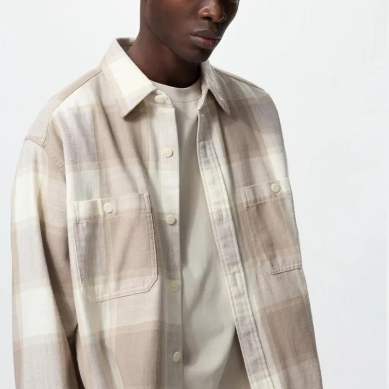 UNIQLO Shirts Unisex Dark Beige-3