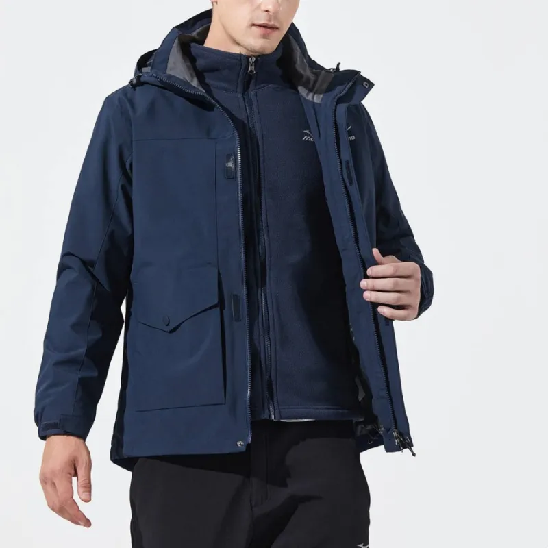 Mizuno Waterproof, Windproof, Breathable, Thermal, Water Repellent, Cold Resistant, Rainproof Windbreaker Jacket Men's-7