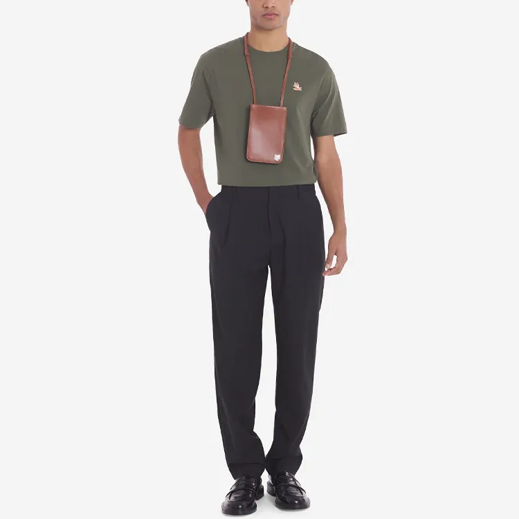 Maison Kitsune Fox Patch Crewneck T Shirt-2