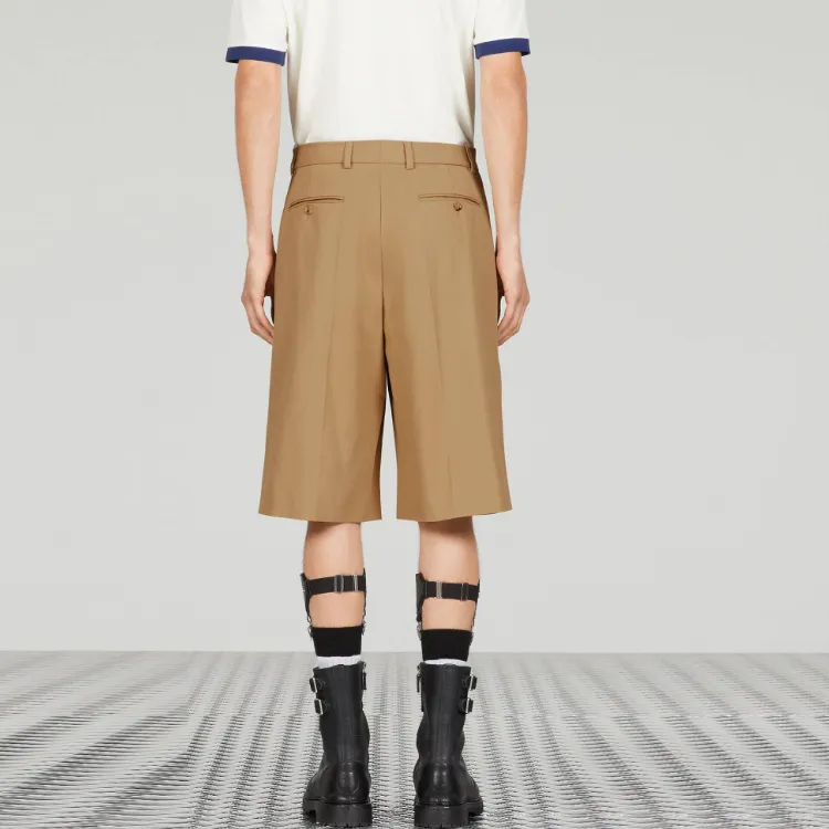 GUCCI Casual Shorts Men Khaki-2