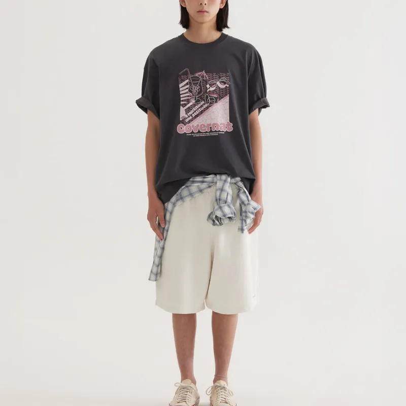 COVERNAT SS25 T Shirt Unisex Charcoal Gray-2