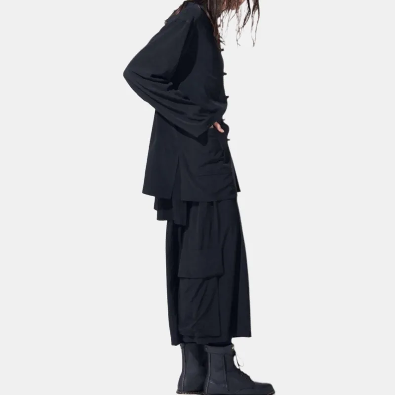 Yohji Yamamoto Frog Button Cardigans-4