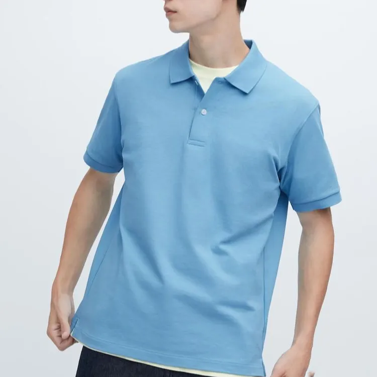 UNIQLO Polo Shirt Unisex Aqua Blue-1