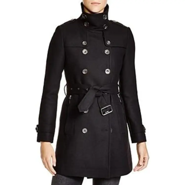 Burberry Velvet Jackets Women's Black-2