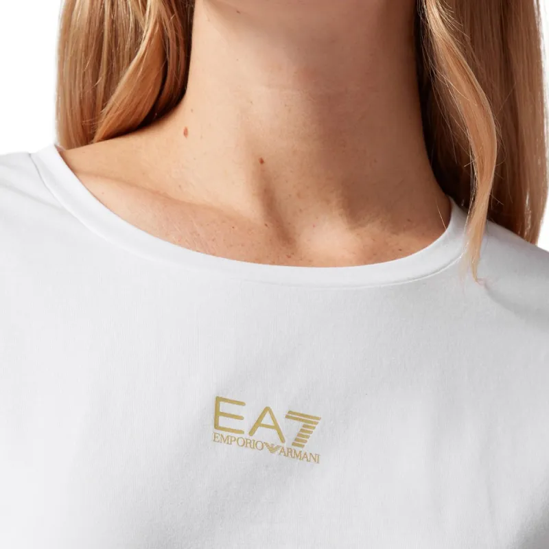 EMPORIO ARMANI EA7 SS23 T Shirt Women's White-4