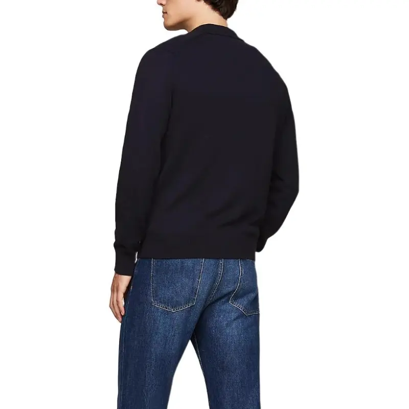 Tommy Hilfiger Logo Embroidered Polo Collar Jumper-4