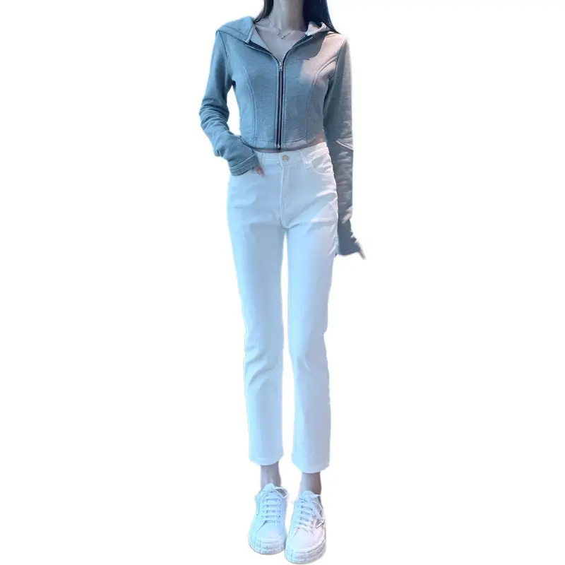 Serio Ludere Jeans Women's White-3