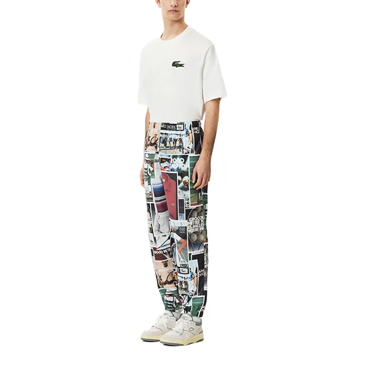 LACOSTE Photograph print Straight leg Track Pants-1