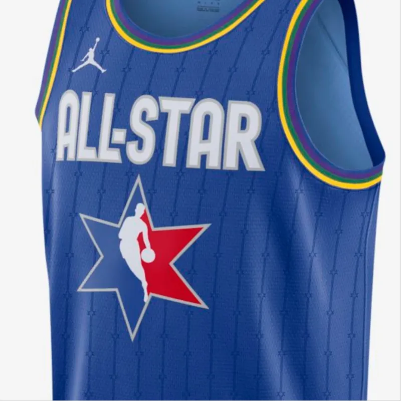 Jordan Basketball Jerseys Men Blue-2