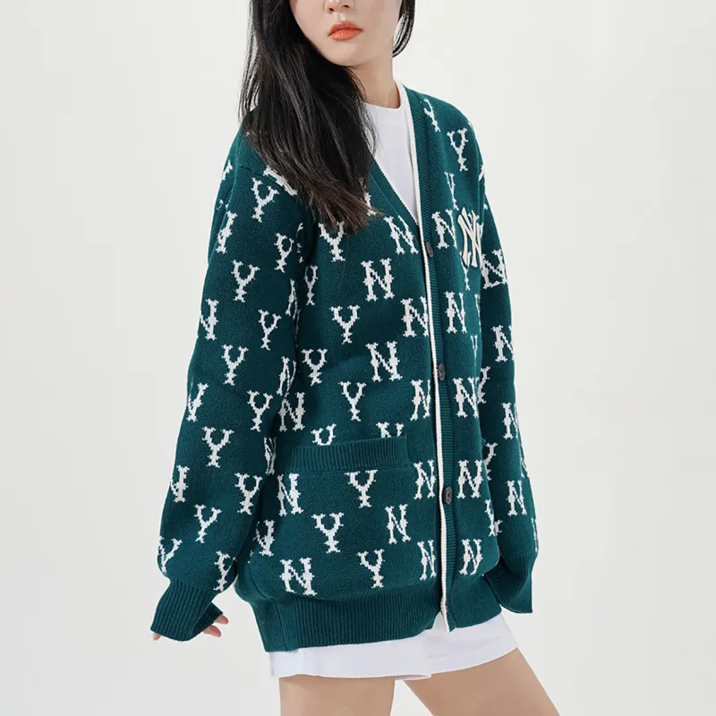 MLB Base Logo Sweaters Unisex Green-4