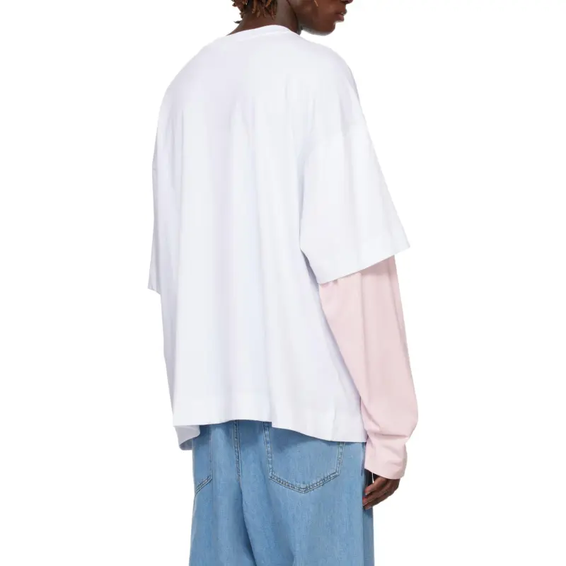 DRIES VAN NOTEN Hemmings Printed Double Sleeved T Shirt-5