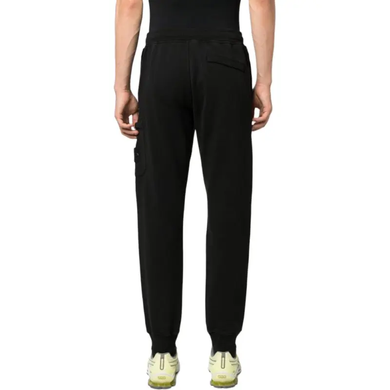 STONE ISLAND Logo embroidered Cotton Track Pants-4
