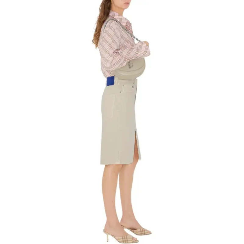 Burberry Denim Long Skirts Women's Beige-3