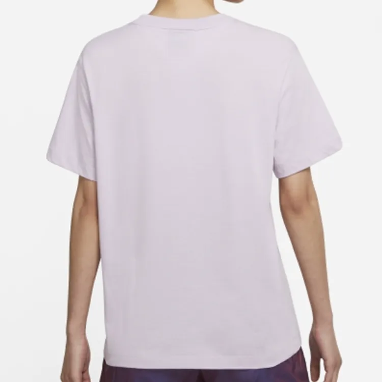 Nike Drop Shoulder Sleeve T Shirt Women's Light Purple-3