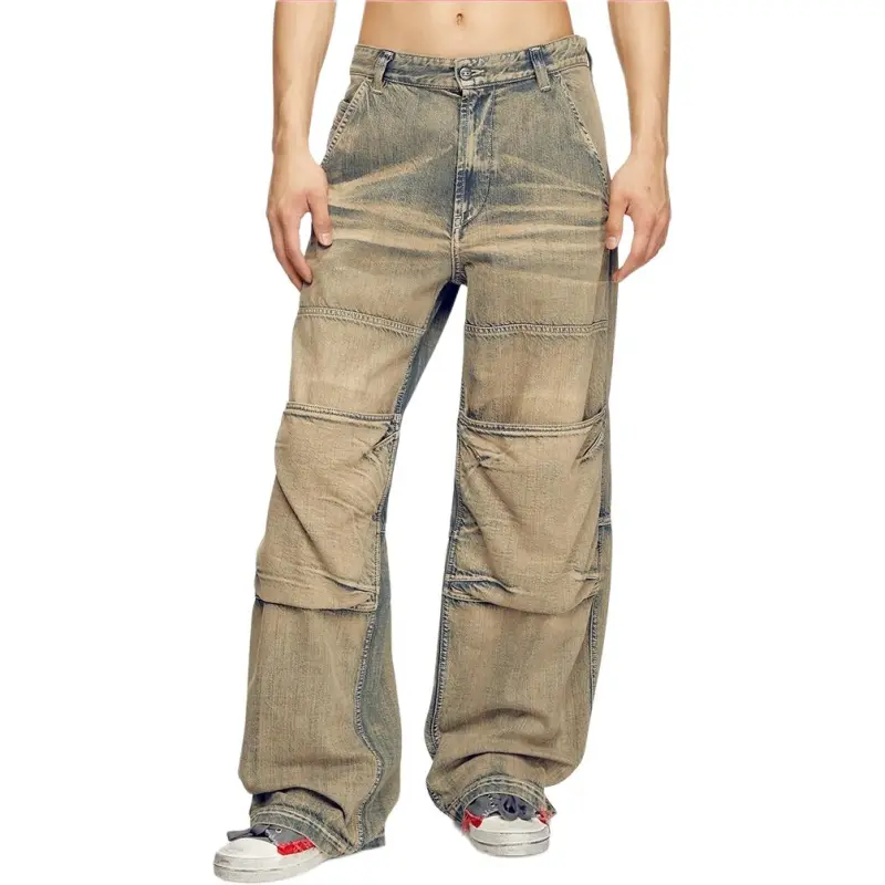 DIESEL Jeans Unisex Beige Yellow-1