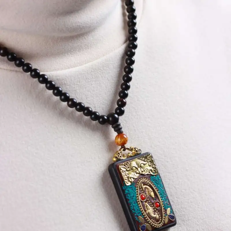 Lordship Ebony Necklaces Unisex-4