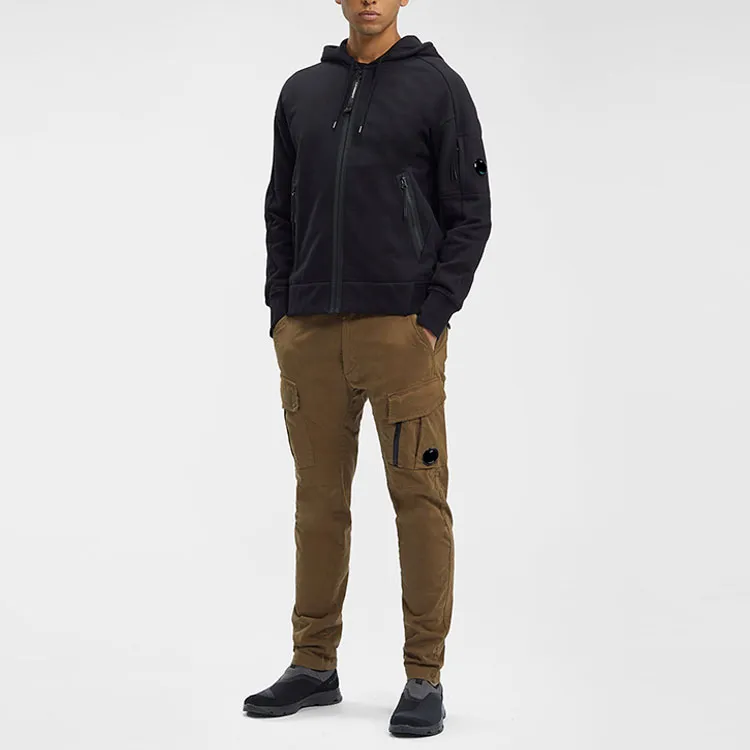 C.P.Company Lens detail Jersey Zip up Hoodie-5