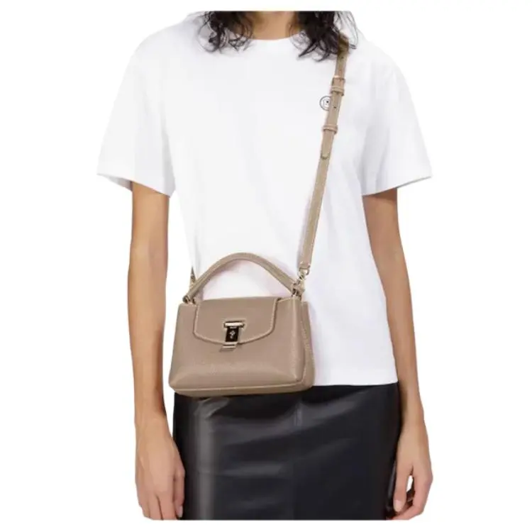 BALLY Grain Cow Leather Kelly Bag, Shoulder Bag, Crossbody Bag, Handbag Trumpets Women's Light Umber-3