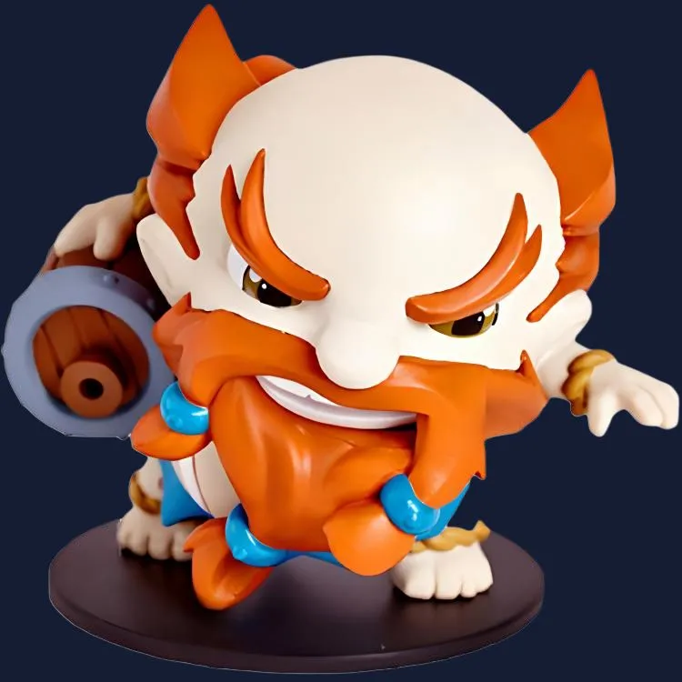 LEAGUE OF LEGENDS Gragas The Rabble Rouser Lol League Of Legends Gragas Tonneau Chibi Figures Medium Correct-3