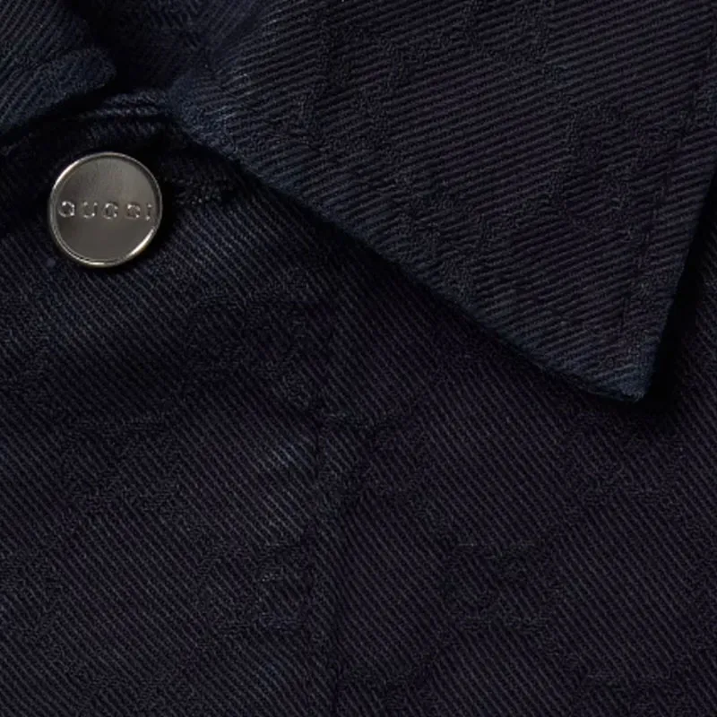 GUCCI FW25 Lido Collection Shirt Men's Dark Blue-4