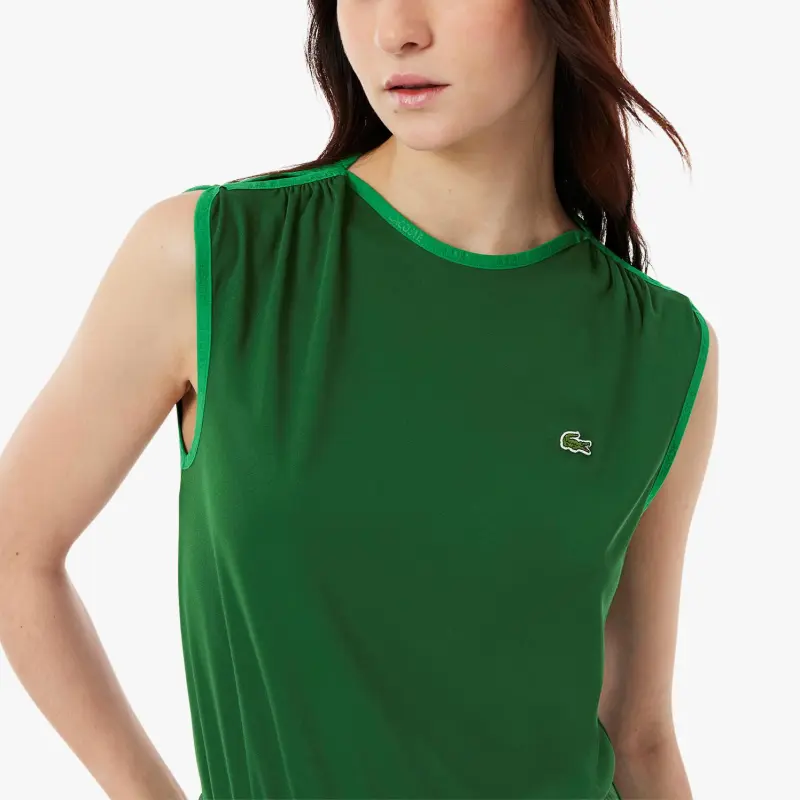 LACOSTE Sleeveless Pleated Dress-4