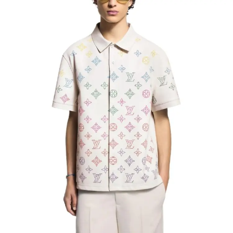 LOUIS VUITTON SS25 Spring Men's Collection Polo Shirt Men's White-1