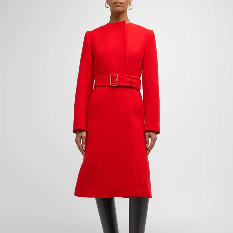 Burberry Coats Women's Red-2