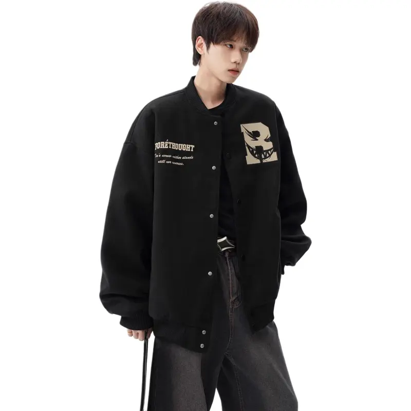 M MAICCO Design Letter Embroidery American Trendy Brand Windbreaker Jackets & Coats Unisex-35