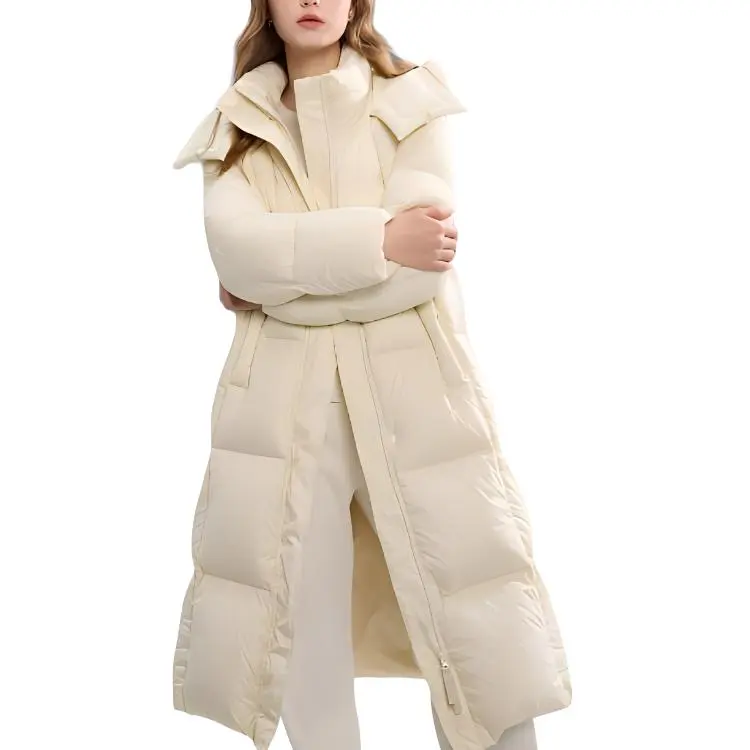 3COLOUR Down Jacket Women's Yellow Cream-3