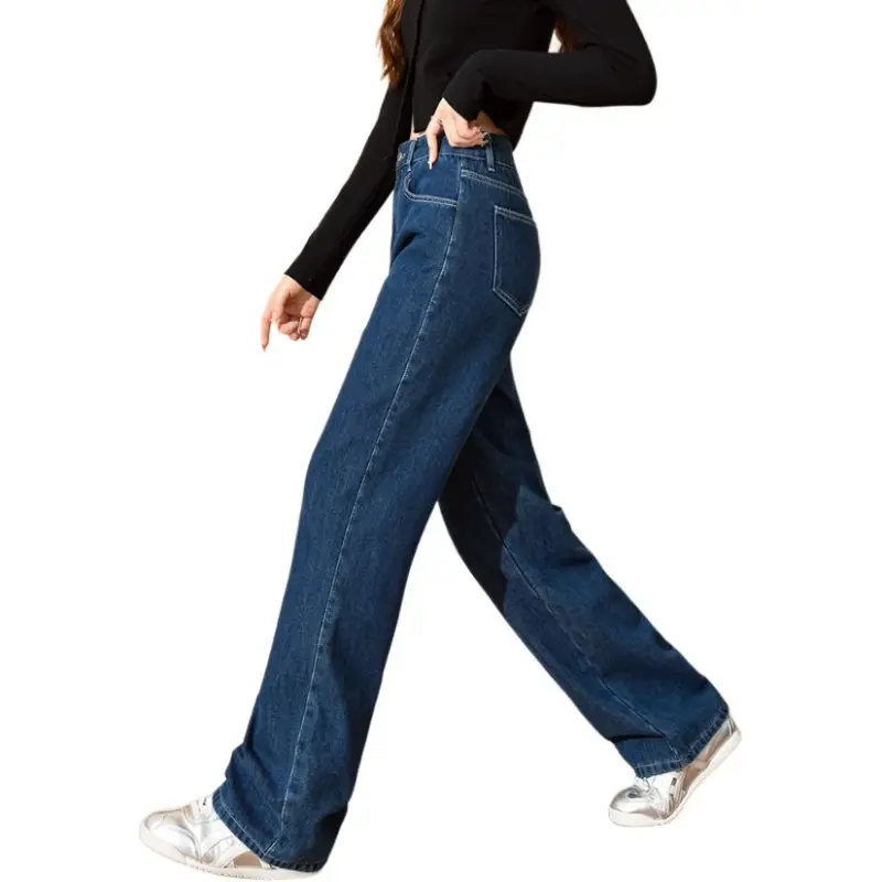 Tonlion Jeans Women's Dark Denim Blue-3