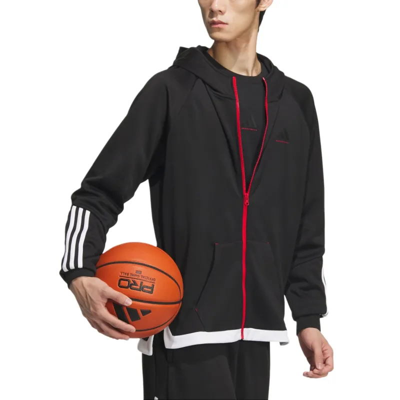 Adidas BASKETBALL FW24 Jackets Coats Men's Black-3