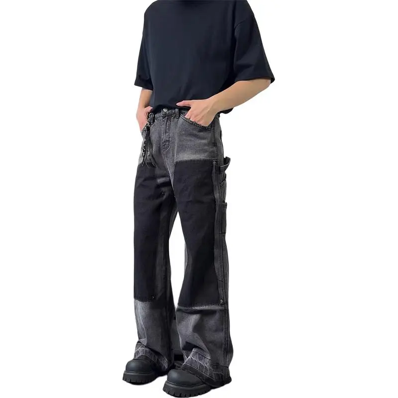 MGXEK Jeans Unisex Black Gray-2