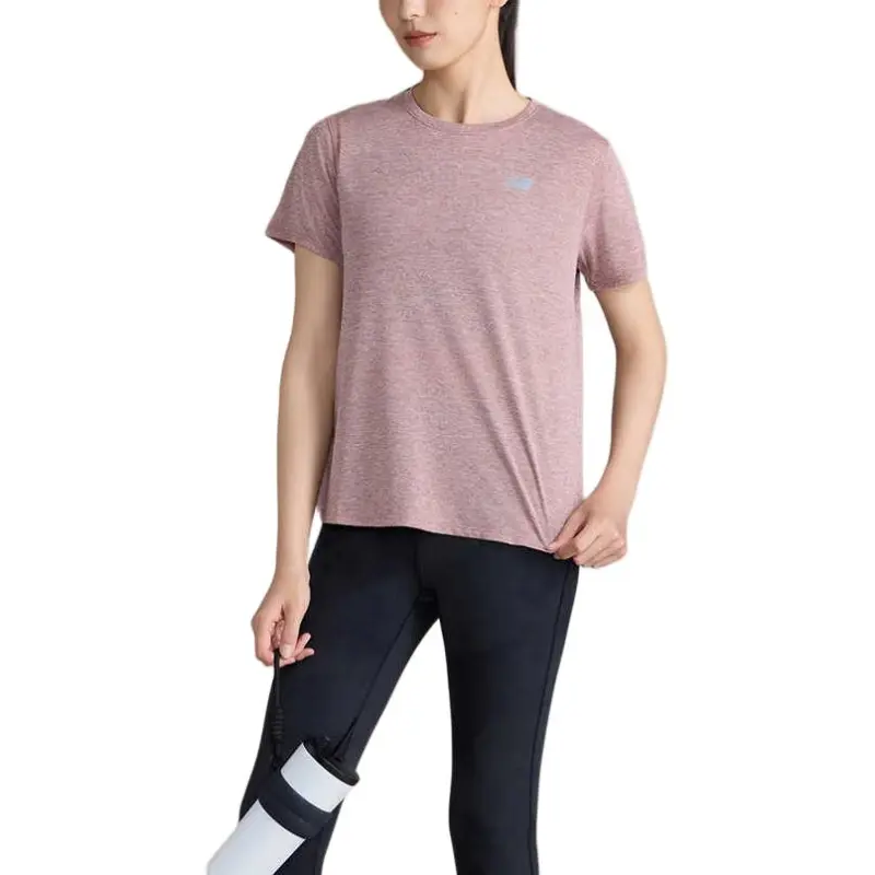New Balance Regular T Shirt Women's Dark Red-2