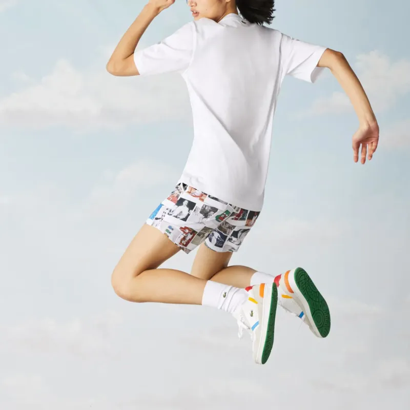LACOSTE x LIVE X Polaroid T Shirt Unisex White-3