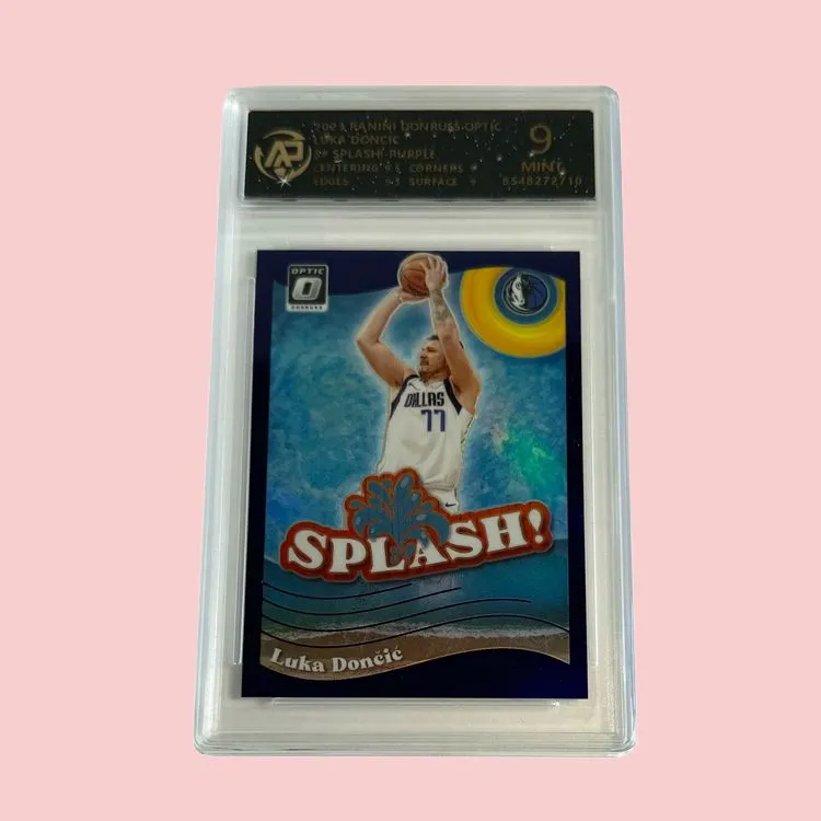 PANINI Doncic Mavericks Splash Card Purple Refraction Star Card 9 ...