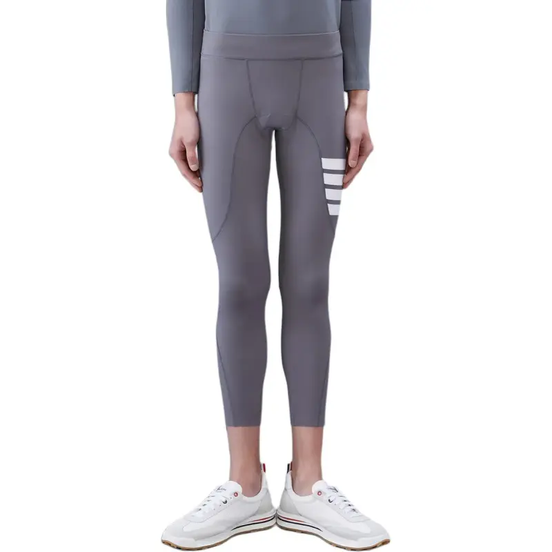 THOM BROWNE 4 Bar Stripe Lightweight Compression Tights-4