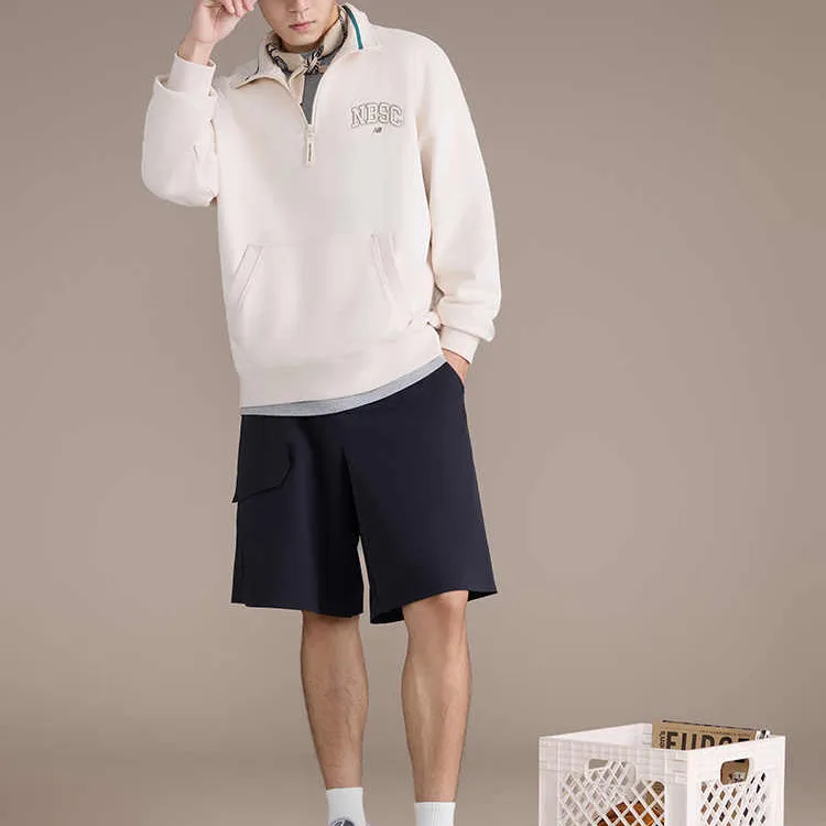 New Balance NB Sweatshirt Men's Beige-4