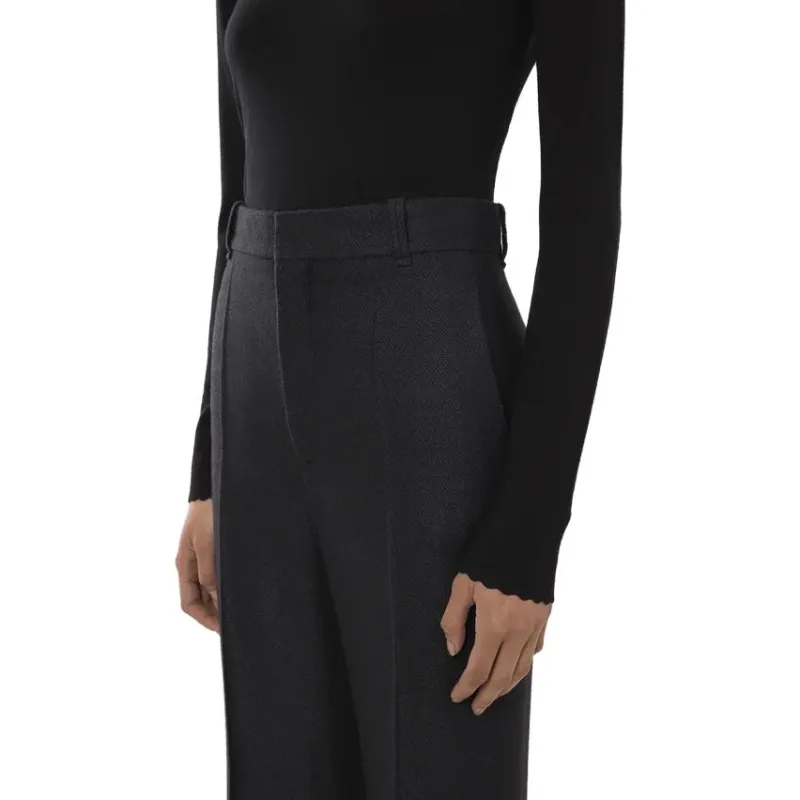 Chloé High-Waisted Wide-Leg Trousers-4